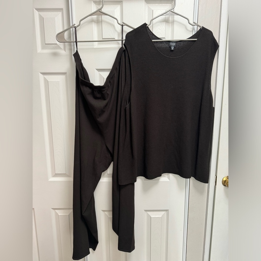 Eileen Fisher Matching Set Outfit Tank & Pants Trousers Size 3X